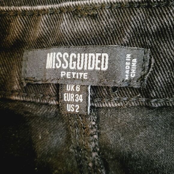 MISSGUIDEDRiot High Rise Ripped Mom petite Jeans. - Picture 7 of 13